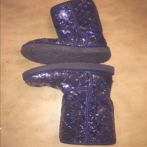 UGG Navy Sequined Boots